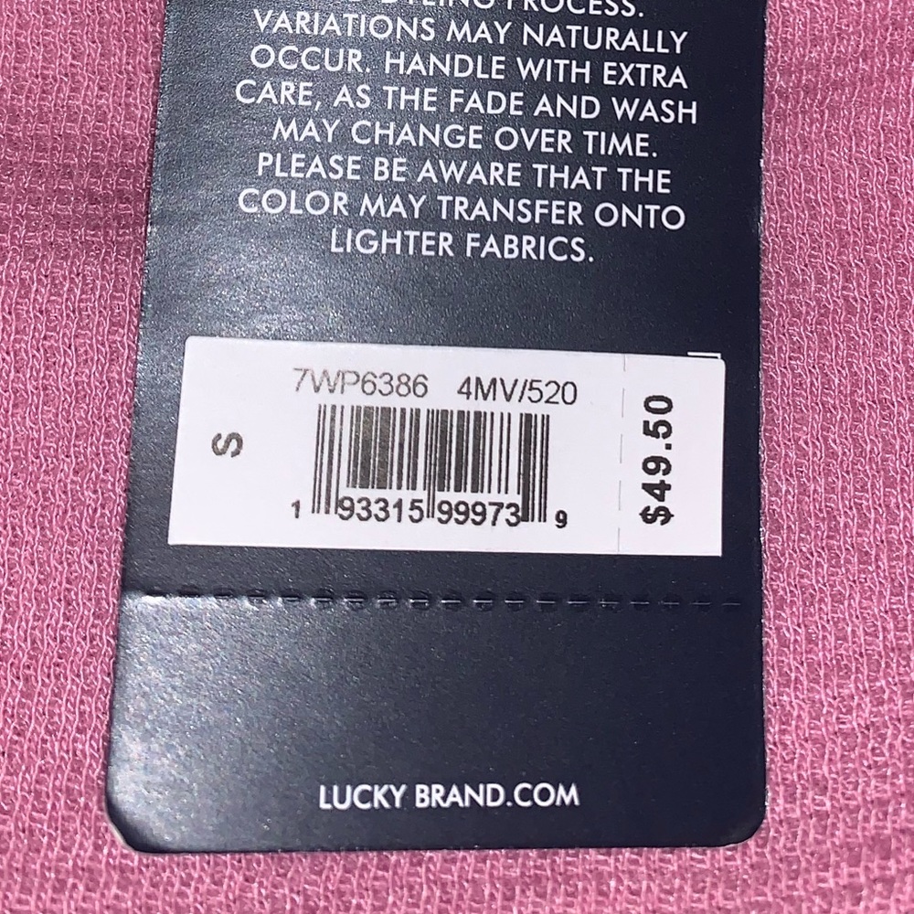 Lucky Brand light purple waffle sweater